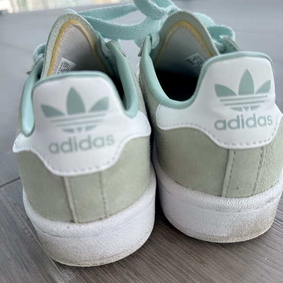 Adidas Campus Sneakers Mint Green Women’s 5.5 or 6 Men’s Size 4 - Picture 4 of 5